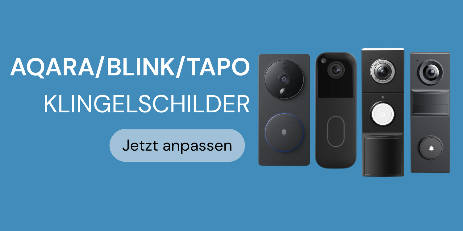 Klingelschilder für Aqara & Blink