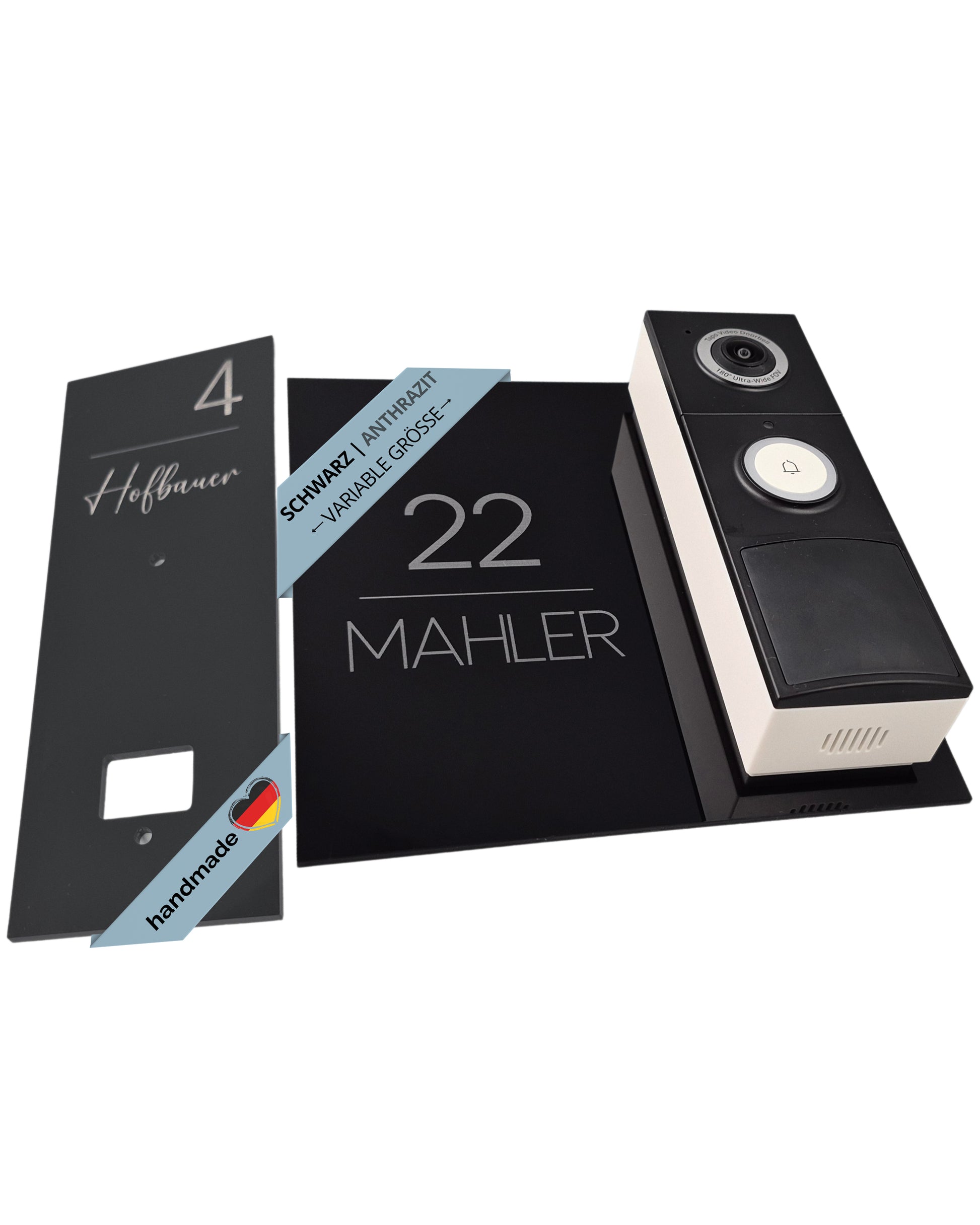 Klingelschild für Tapo D235 D210 – personalisiertes Acrylglas Namensschild mit Lasergravur von LazerlichtCraft
