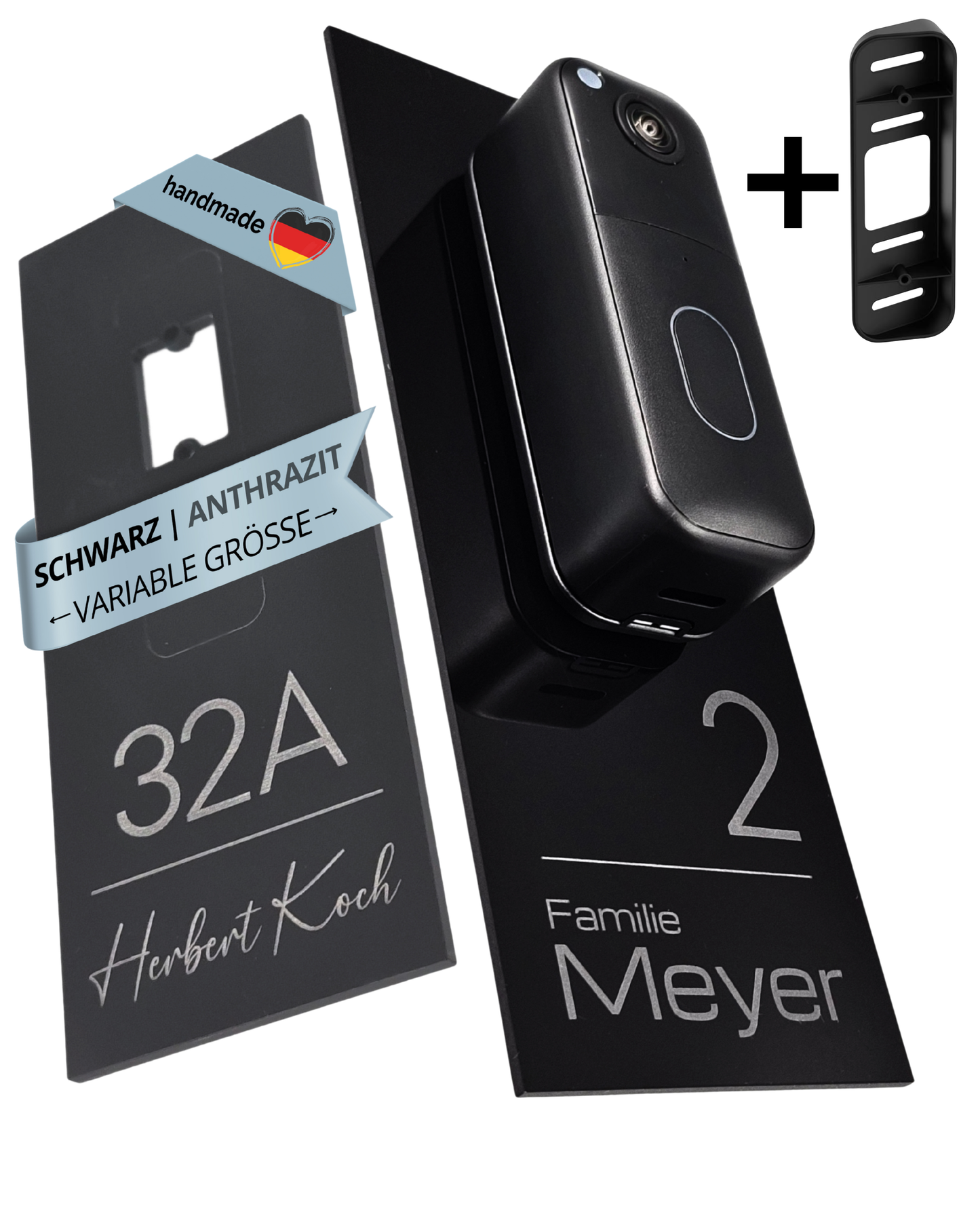 Klingelschild für Blink Videotürklingel (System) (Video Doorbell) mit Eck-/Winkelhalterung von Blink