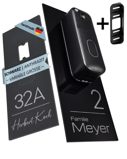 Klingelschild für Blink Videotürklingel (System) (Video Doorbell) mit Eck-/Winkelhalterung von Blink