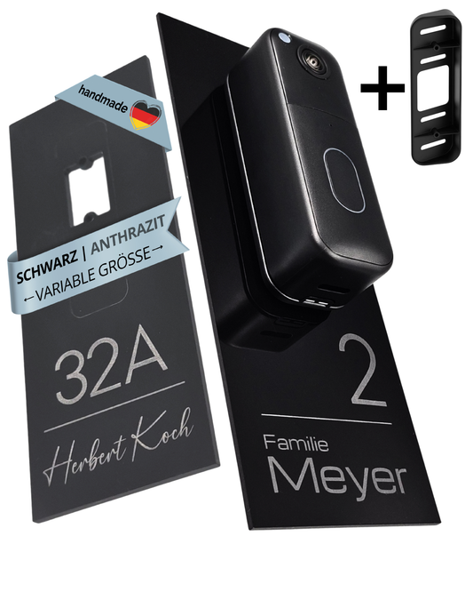Klingelschild für Blink Videotürklingel (System) (Video Doorbell) mit Eck-/Winkelhalterung von Blink