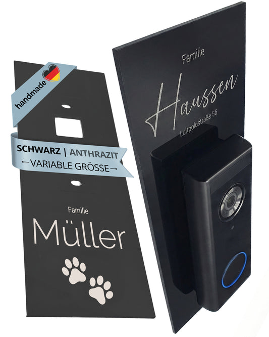 Klingelschild für Eufy Video Doorbell 2K HD (kabellos/akkubetrieben)