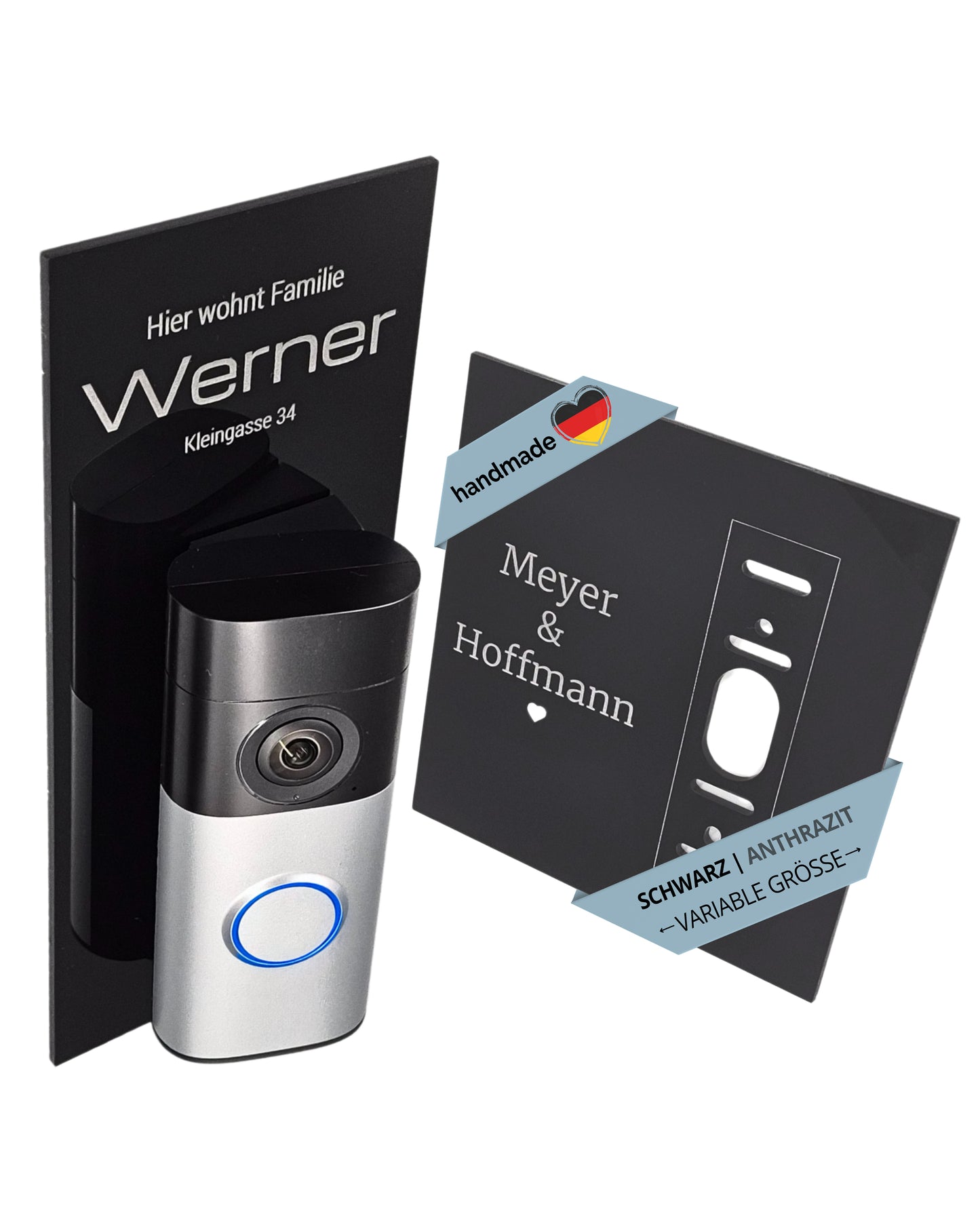 Klingelschild für Klingelschild für Ring Videotürklingel Kabel (Wired Video Doorbell) (neueste Generation,2.Gen)