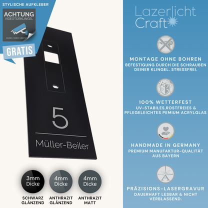 Klingelschild für Eufy Doorbell E340