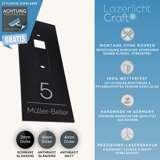 Klingelschild für Eufy Doorbell E340