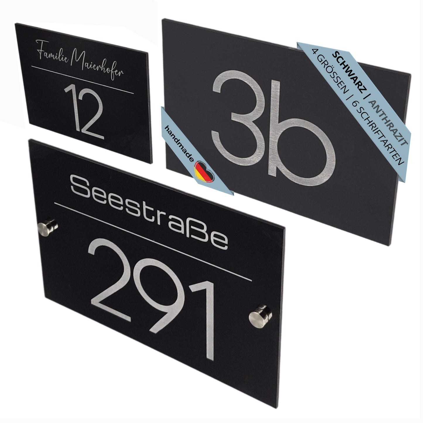 Hausnummernschild personalisiert