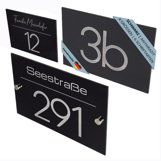 Hausnummernschild personalisiert
