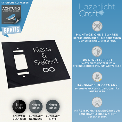 Klingelschild für Ring Video Doorbell Wired/Kabel